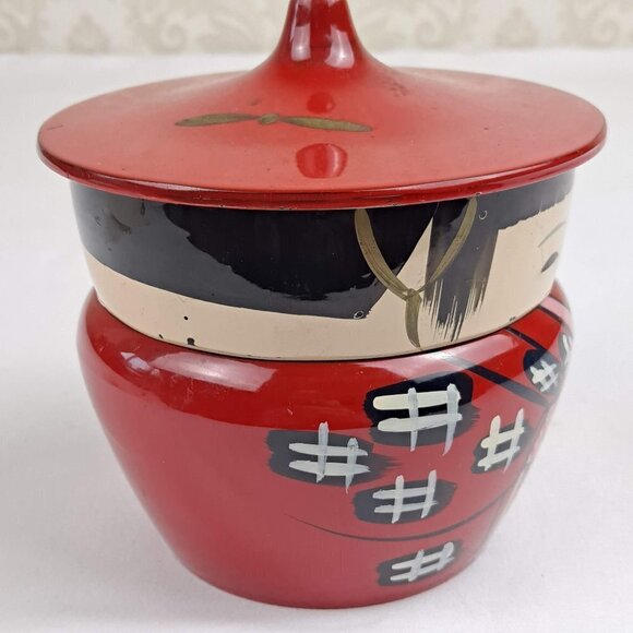 Vintage Kokeshi Lacquerware Bento Box - Picture 6 of 12